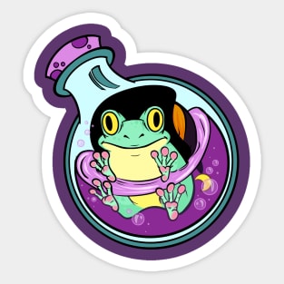 Frog magic Sticker